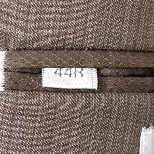Lineage Mens Performance Stretch 2-Piece Suit Brown 44R 38R Modern Fit