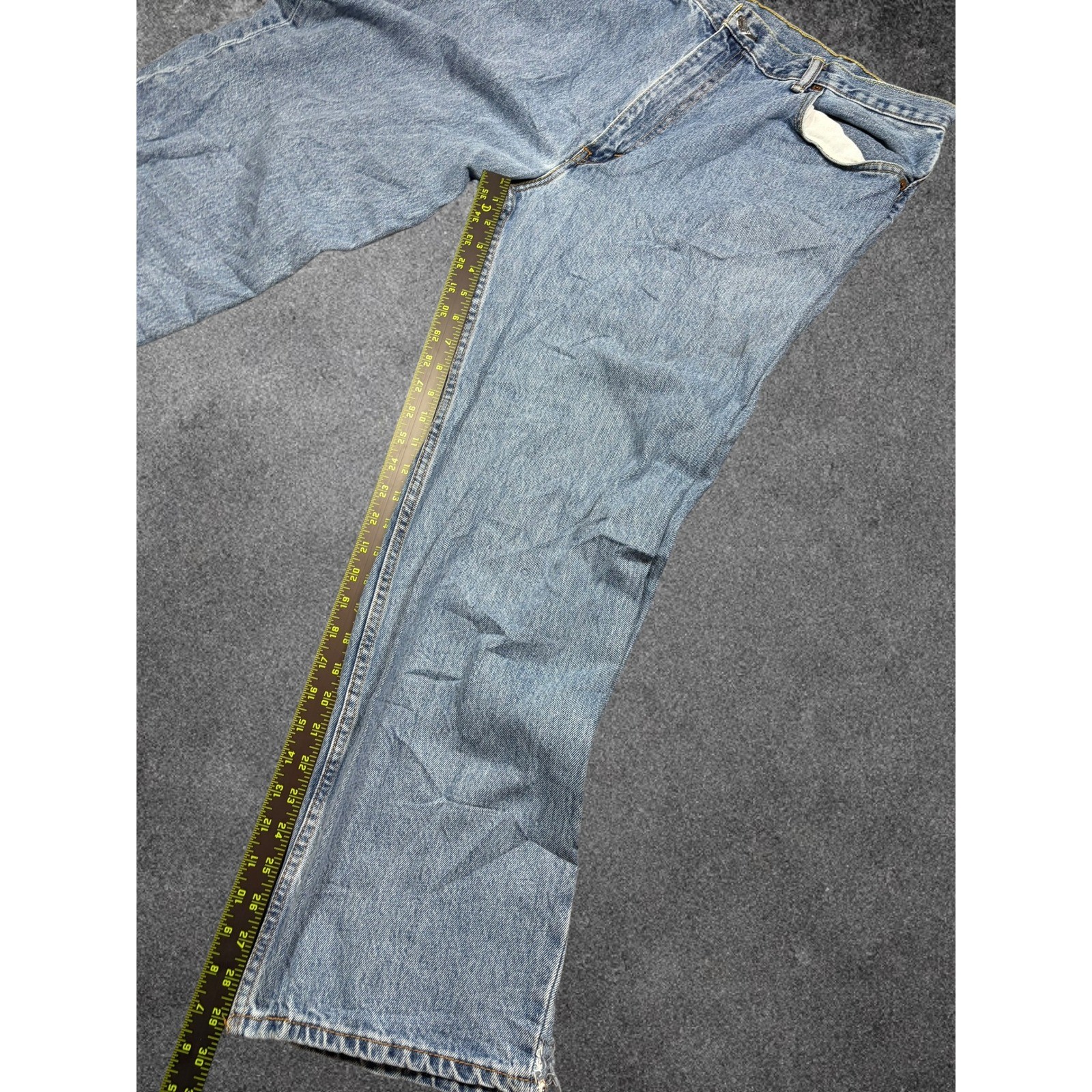 Levis 550 Relaxed Fit Tapered Leg Light Wash Blue Jeans Mens 42×30 00550-4886