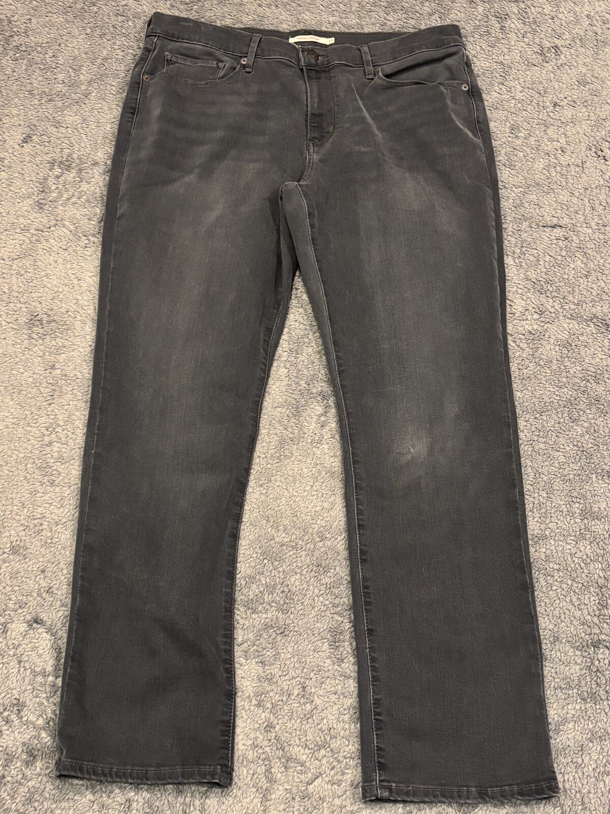 Levis Jeans Womens 14 Classic Straight Leg Gray Casual Pants Denim