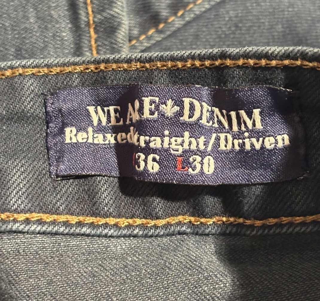Buffalo David Bitton We Are Denim Men’s Relaxed Straight Dark Wash Stretch Jeans