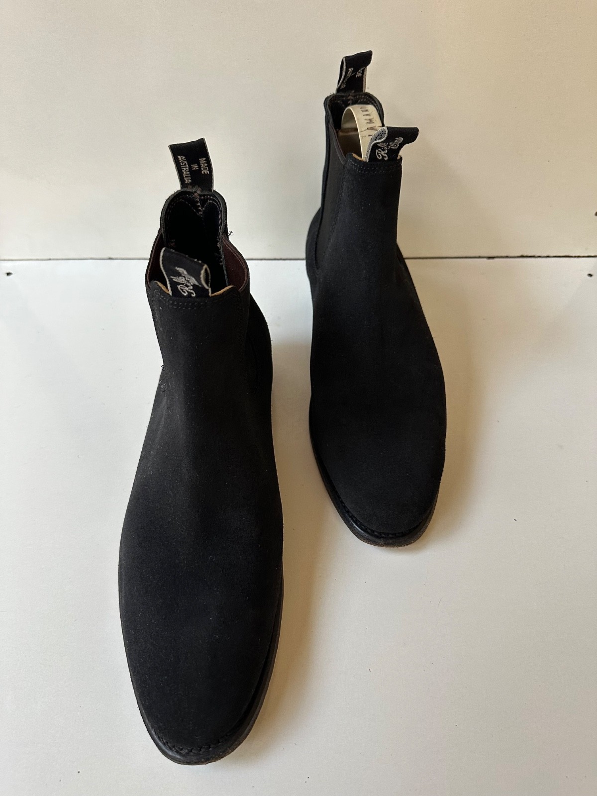 R.M.Williams Craftsman Suede Black Men’s Ankle Boots UK 8.5 USA 9.5