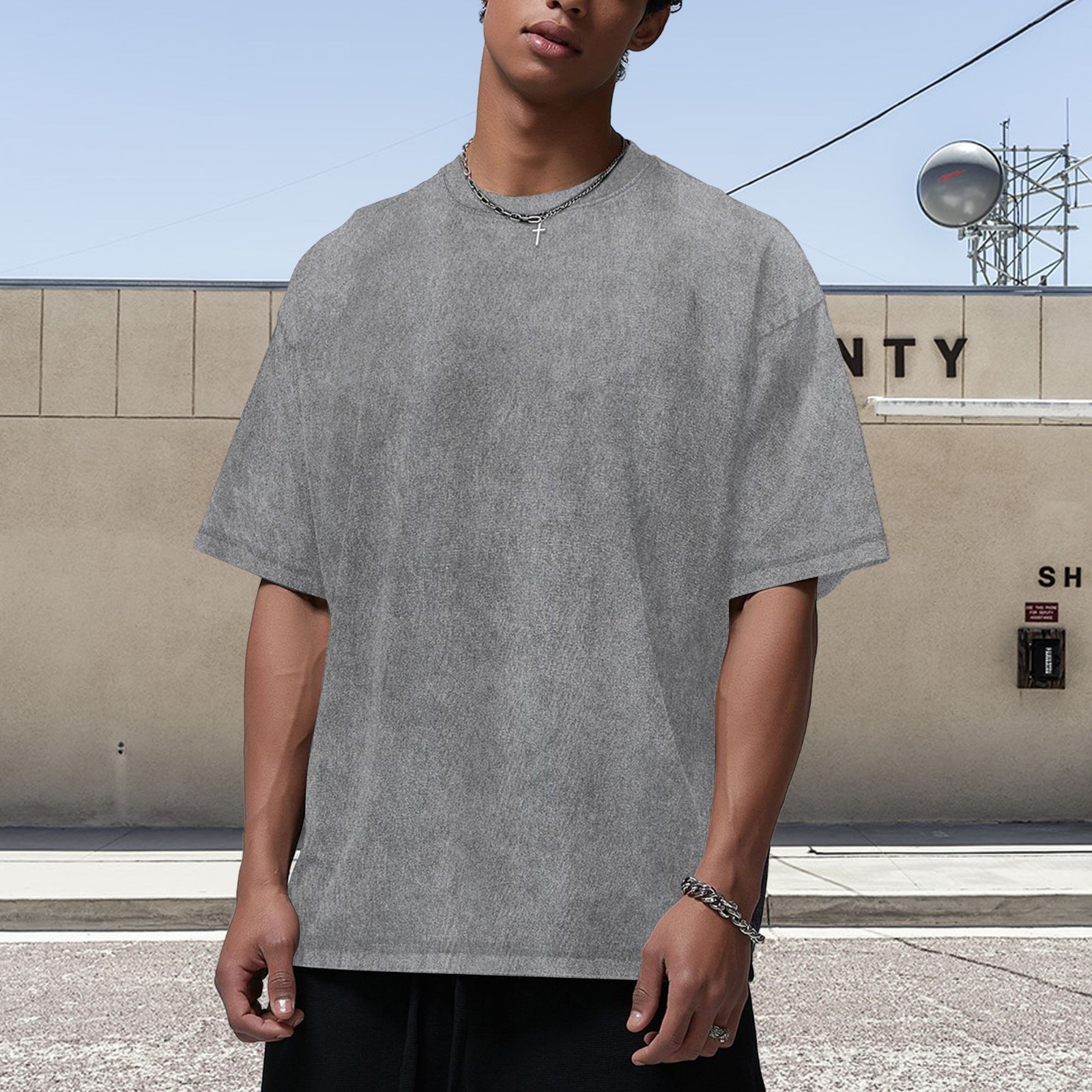 Vintage Washed T Shirt Men Women Oversized Tee 100% Cotton Casual Streetwear