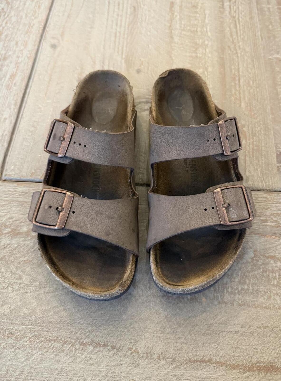 Birkenstock Kids Brown Sandals Size 33 Classic Cork Footbed Adjustable Straps