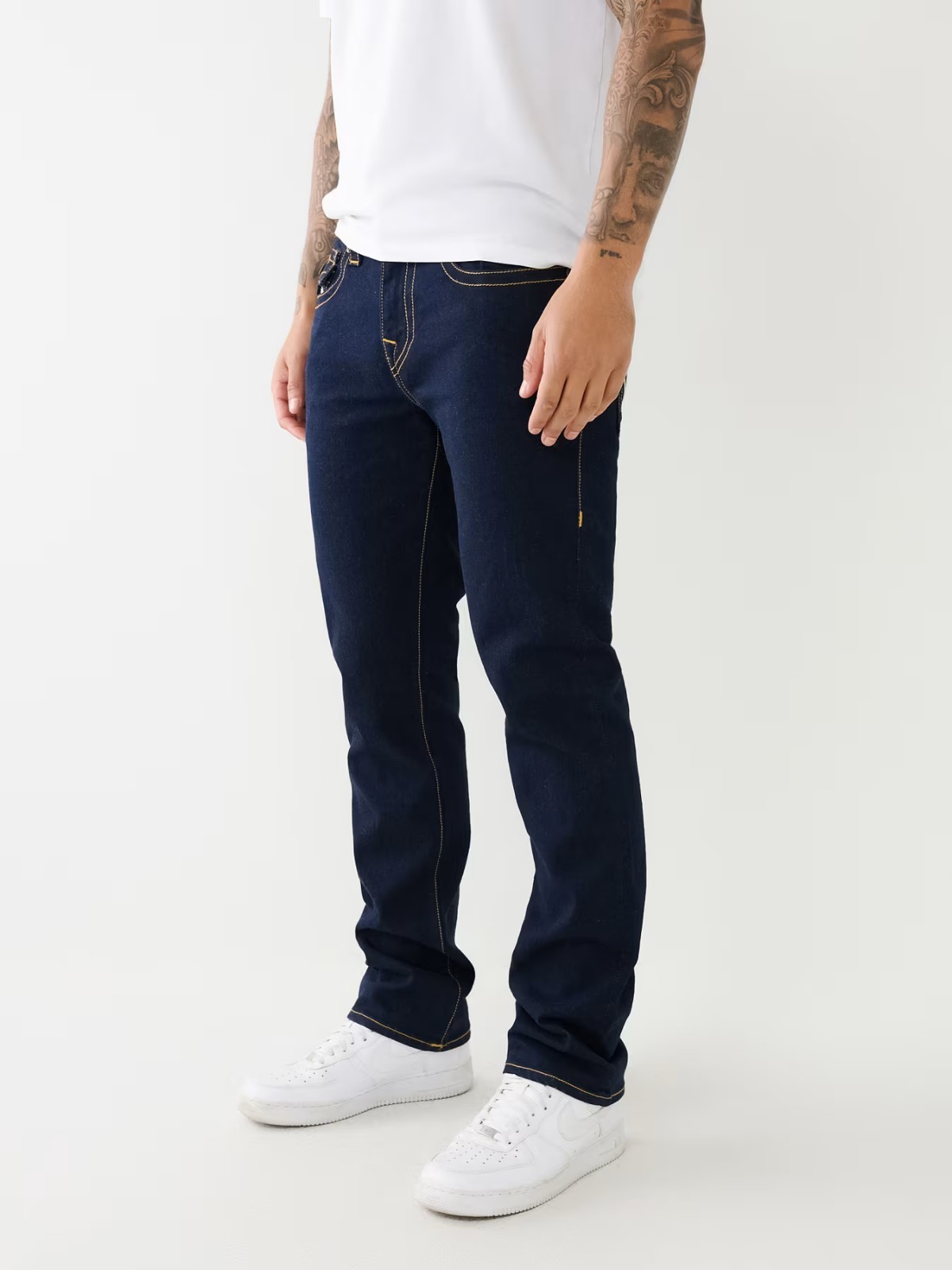 $179 True Religion Mens Ricky Lurex Straight Jean Size 34 – 107523