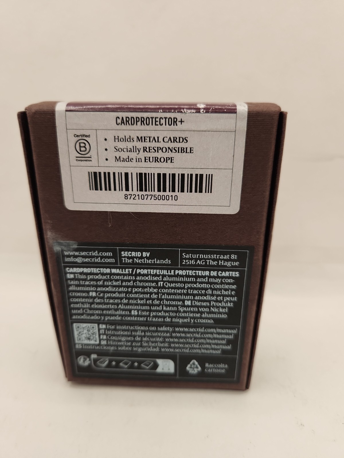 NEW Secrid Premium Mini Wallet + Basco – Bordeaux Italian Leather.