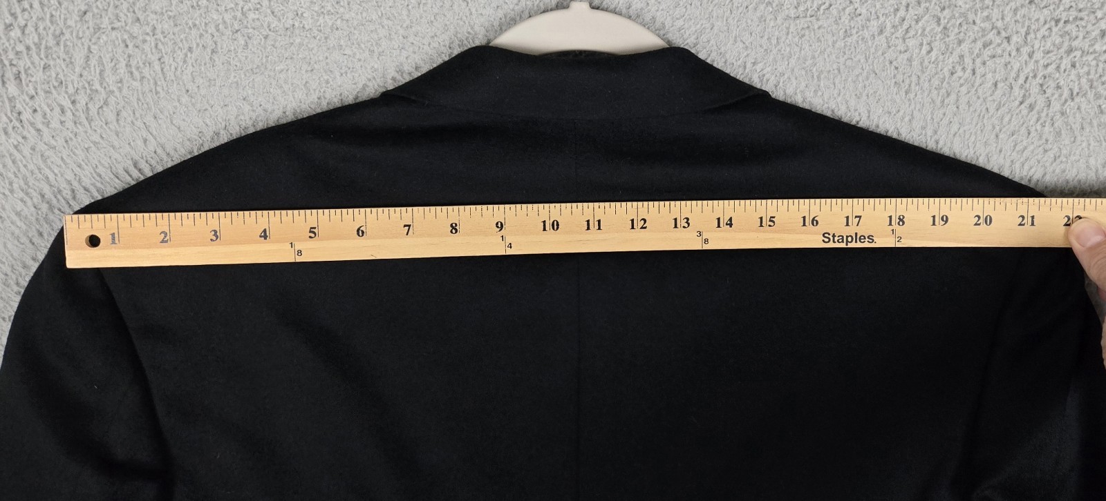 Nordstrom Loro Piana 100% Cashmere Black 3/2 Roll Single Vented Blazer Size 44S