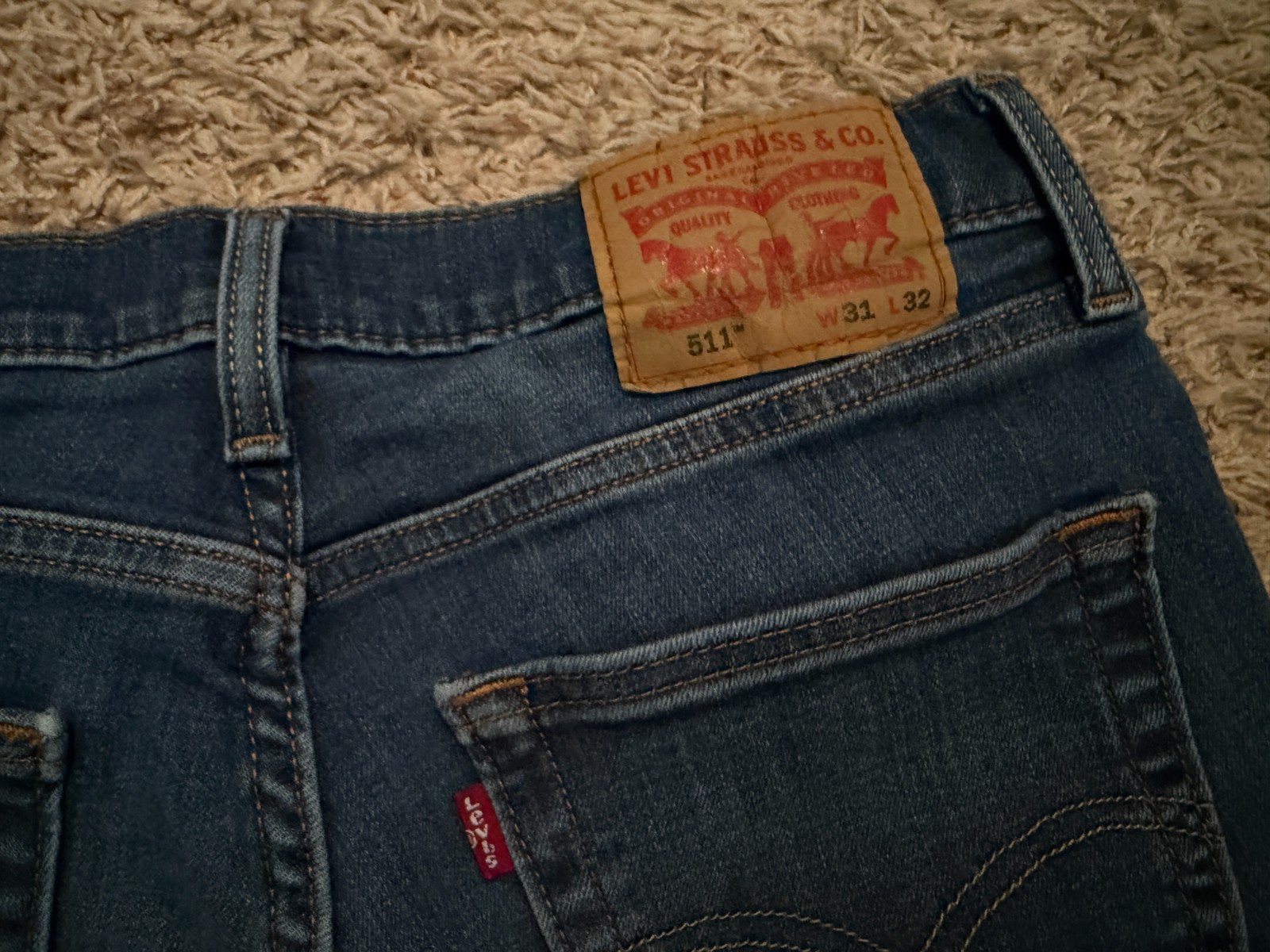 EUC Levi’s 511 Jeans – Slim Fit Tapered Leg – Mens tag=31×32 (MEASURED 31×30)