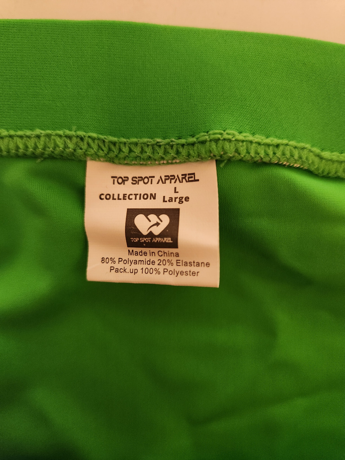 Men’s Top Spot Apparel Green Swim Brief Size 34