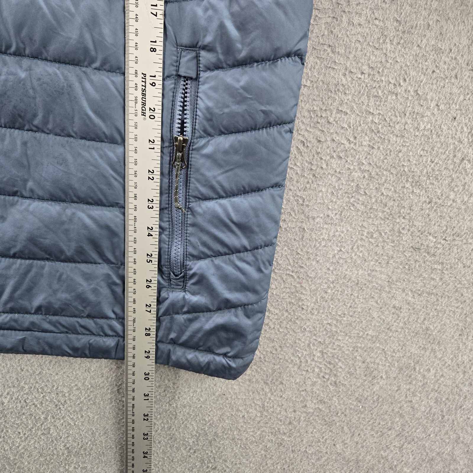 Columbia Men Jacket L Gray Nylon Polyester Microfiber Thermal Coil Puffer