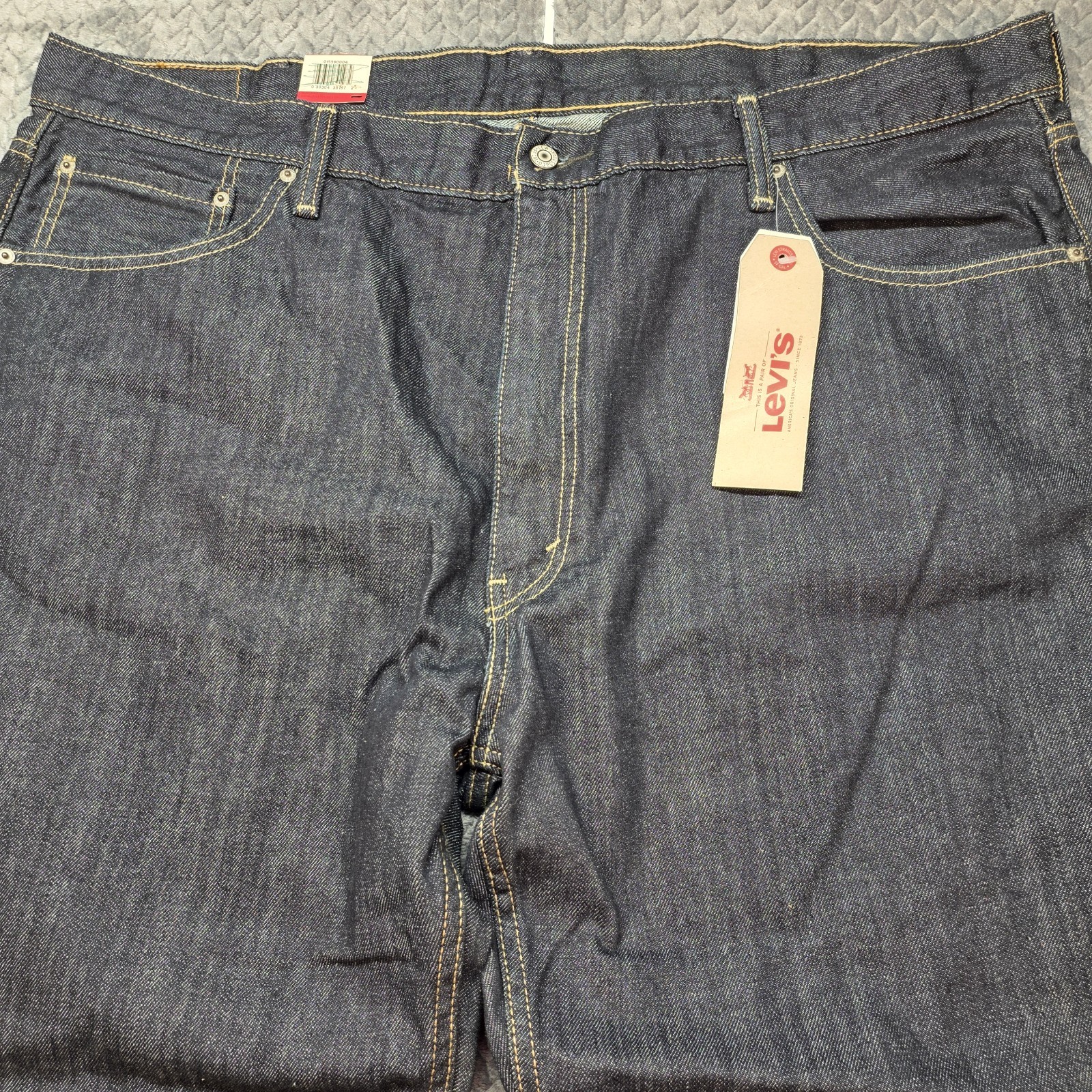 Levi’s 559 Relaxed Straight Dark Wash Jeans Men’s 46×29 Fits 46×27.5 Big & Tall