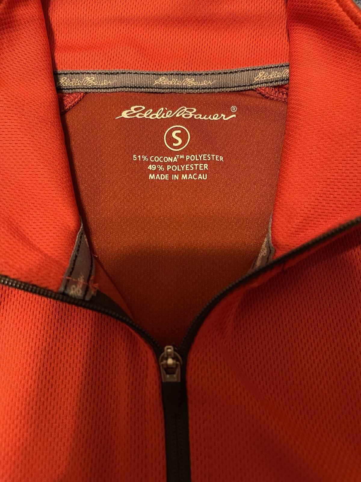 EDDIE BAUER PERFORMANCE ACTIVE COCONA RED SHORT SLEEVE POLO MENS SMALL