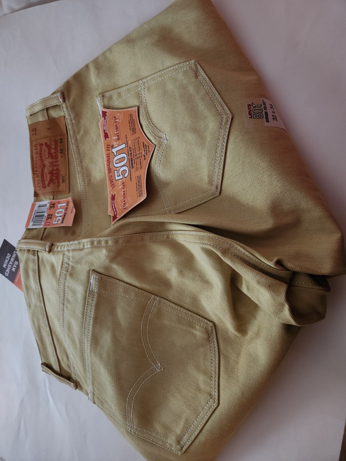 Levis 501 Shrink To Fit Straight Leg Size 32 X 34