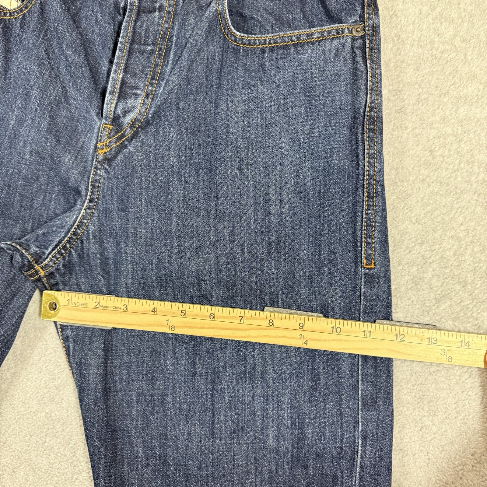 Diesel Jeans Mens 32×29 Blue Tapered Leg Button Fly Modern Dark Wash