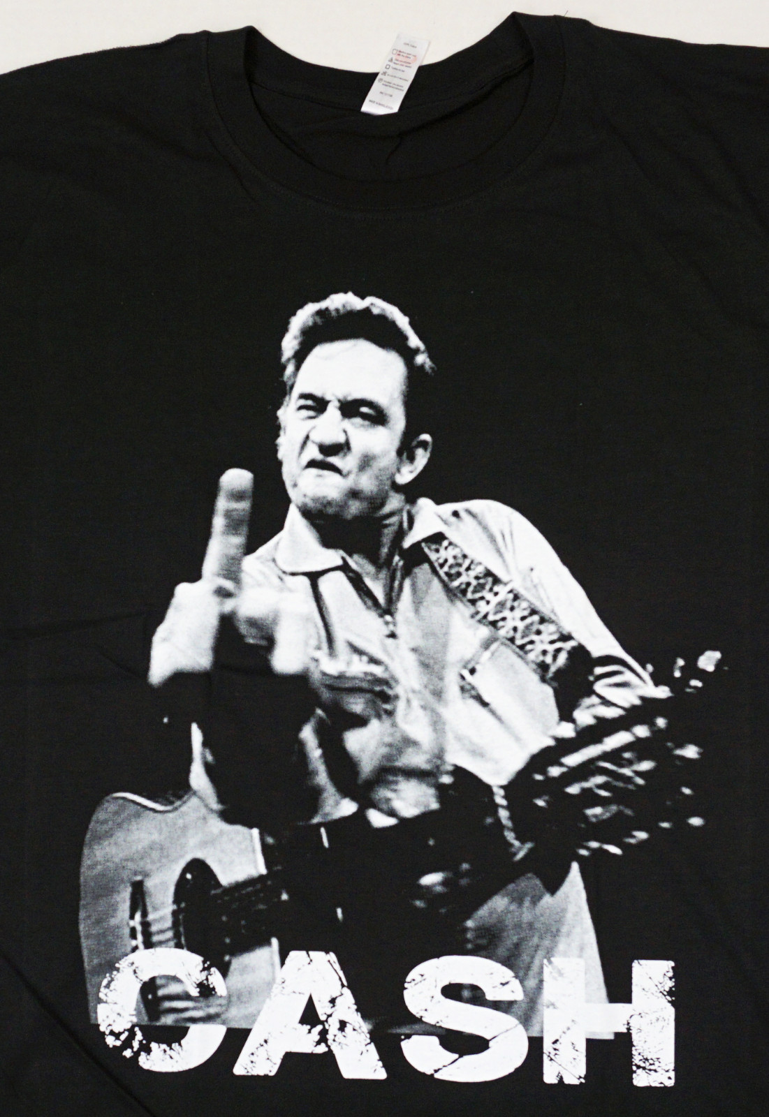 JOHNNY CASH T-shirt Man In Black Country Rock Singer 100% Cotton Tee Men’s New