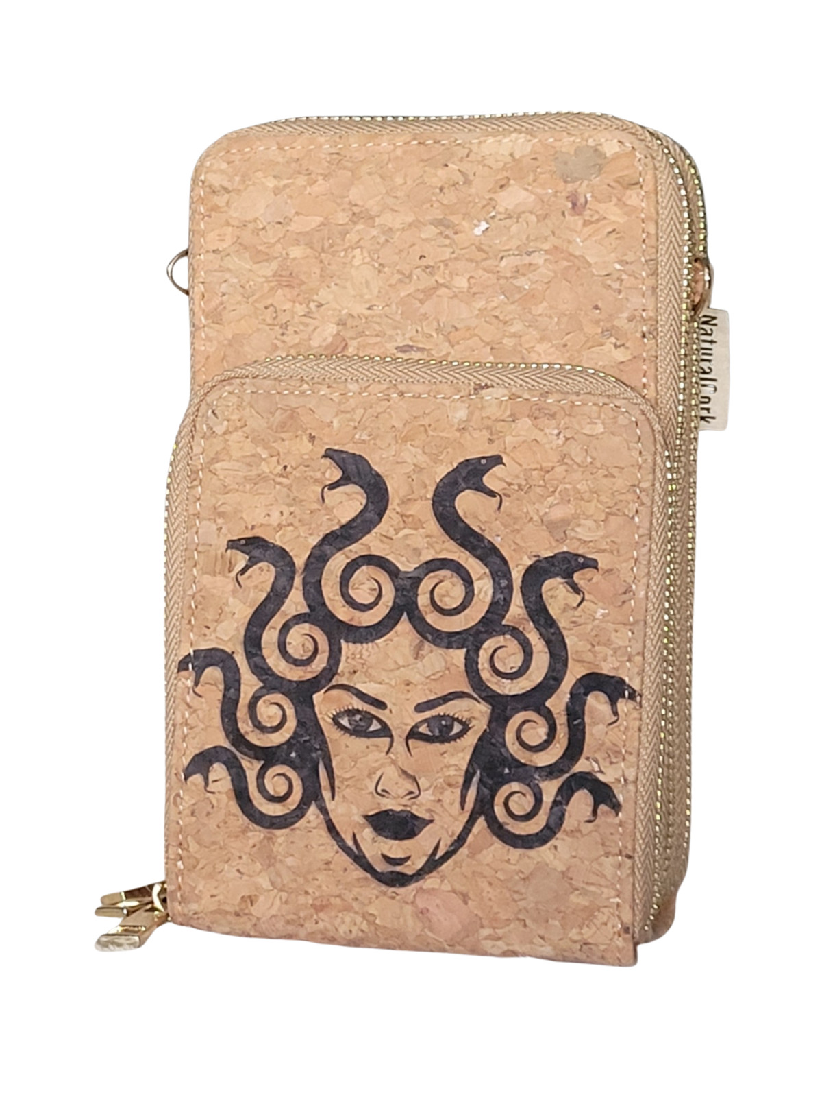 Cork Bag phone wallet cross body with cellphone compartment mobile phone bag