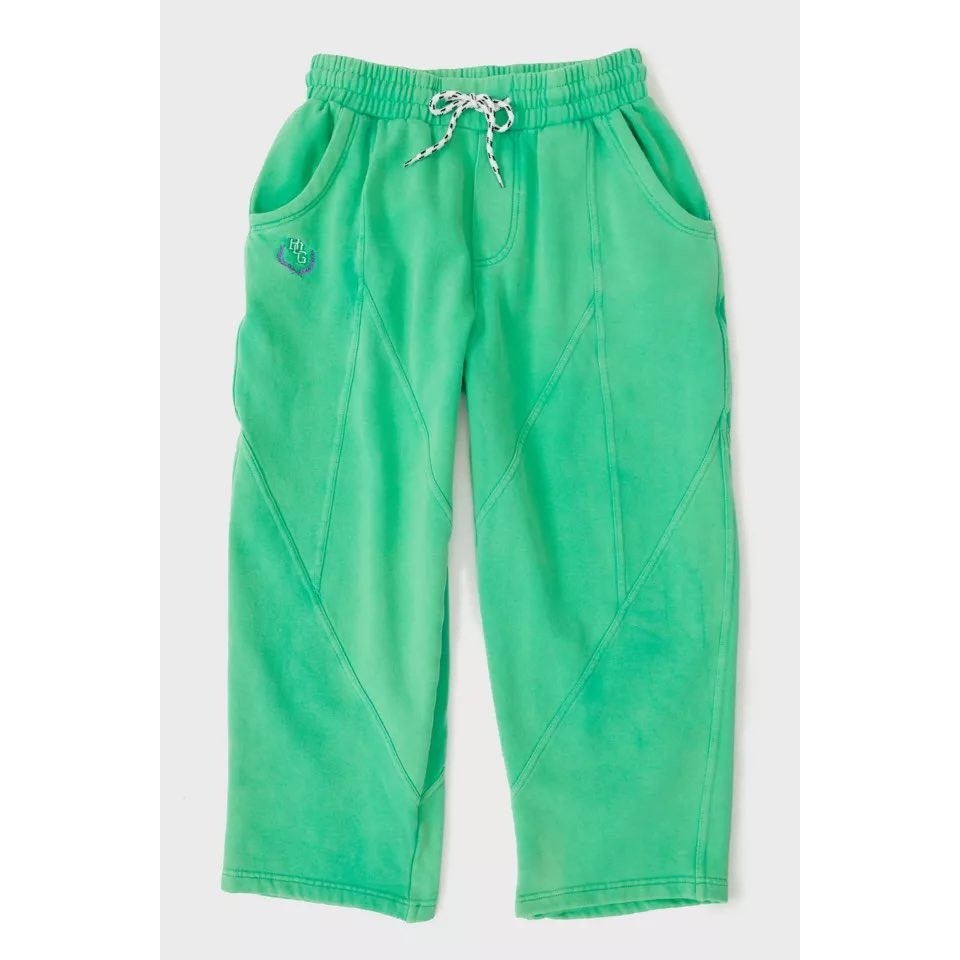 BDG Urban Outfitters Womens Green Cropped Barrel Leg Sweatpants Joggers Large