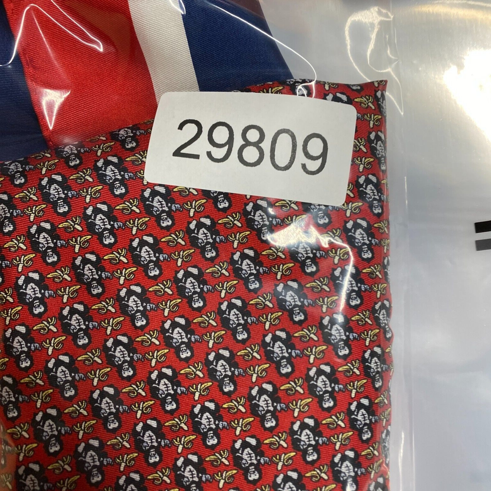 Vineyard Vines Scarf Women Red Monkey Print Rectangle Silk Multifunctional