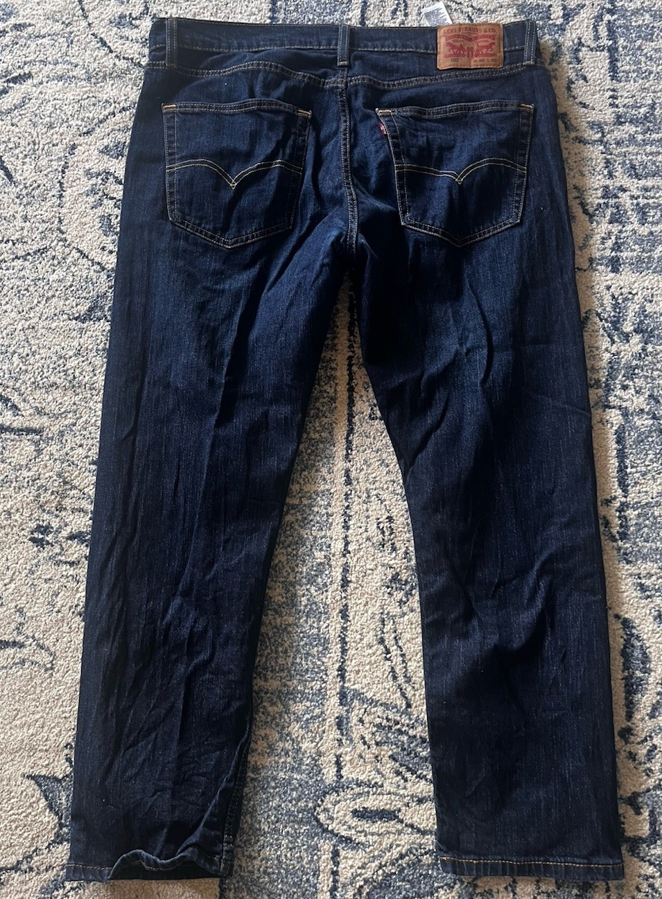 levis 502 jeans mens 36×30 tapered