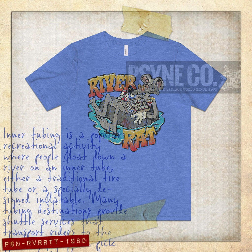River Rat Tubing 1980 Vintage Men’s T-Shirt