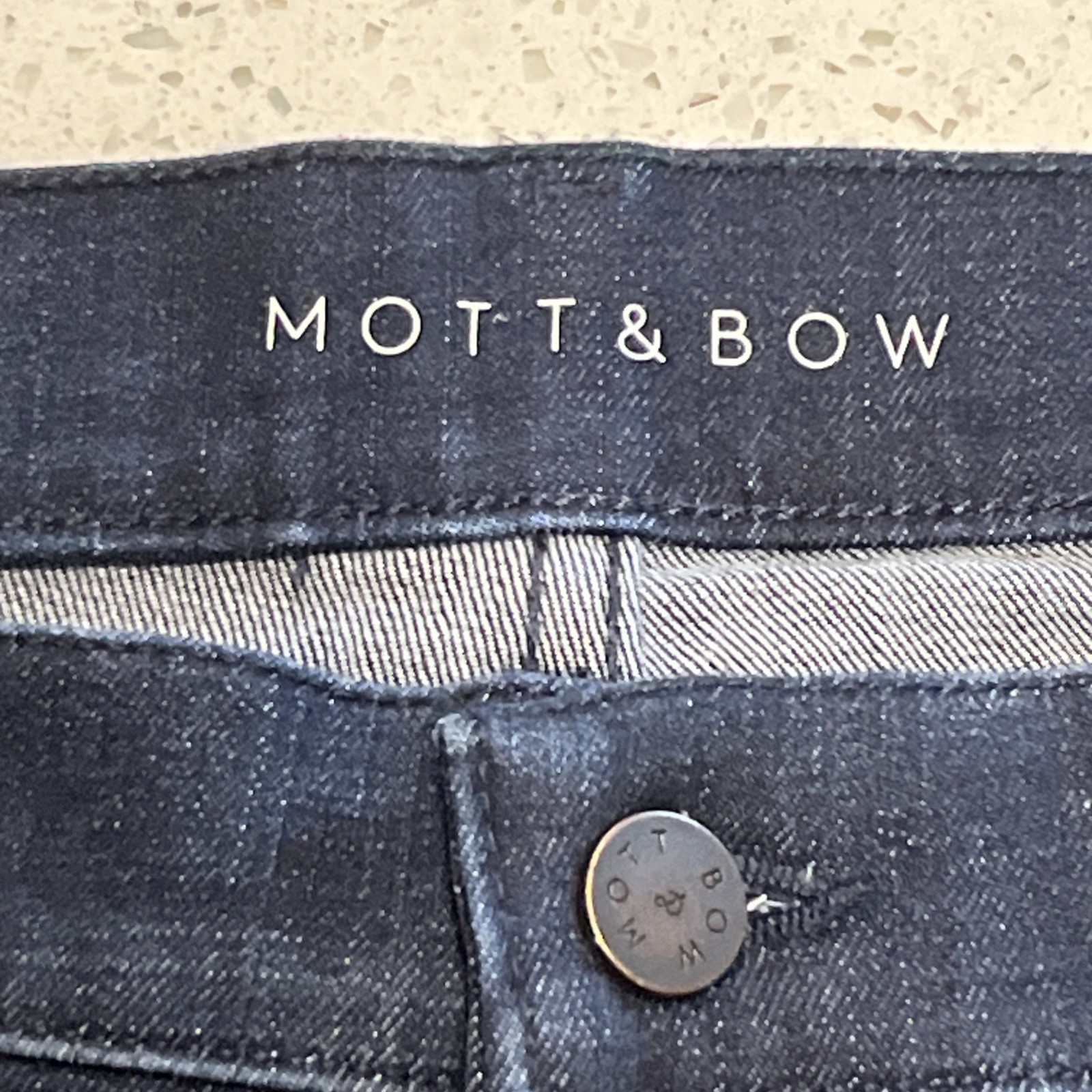 Mott And Bow Mens Jeans 32×30 Blue Straight Leg Dark Wash Denim
