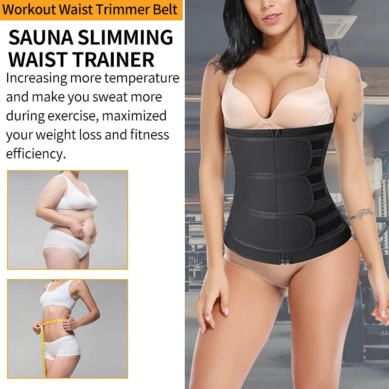 Women Waist Trainer Cincher Trimmer Belt Sauna Sweat Weight Loss Body Shaper Hot