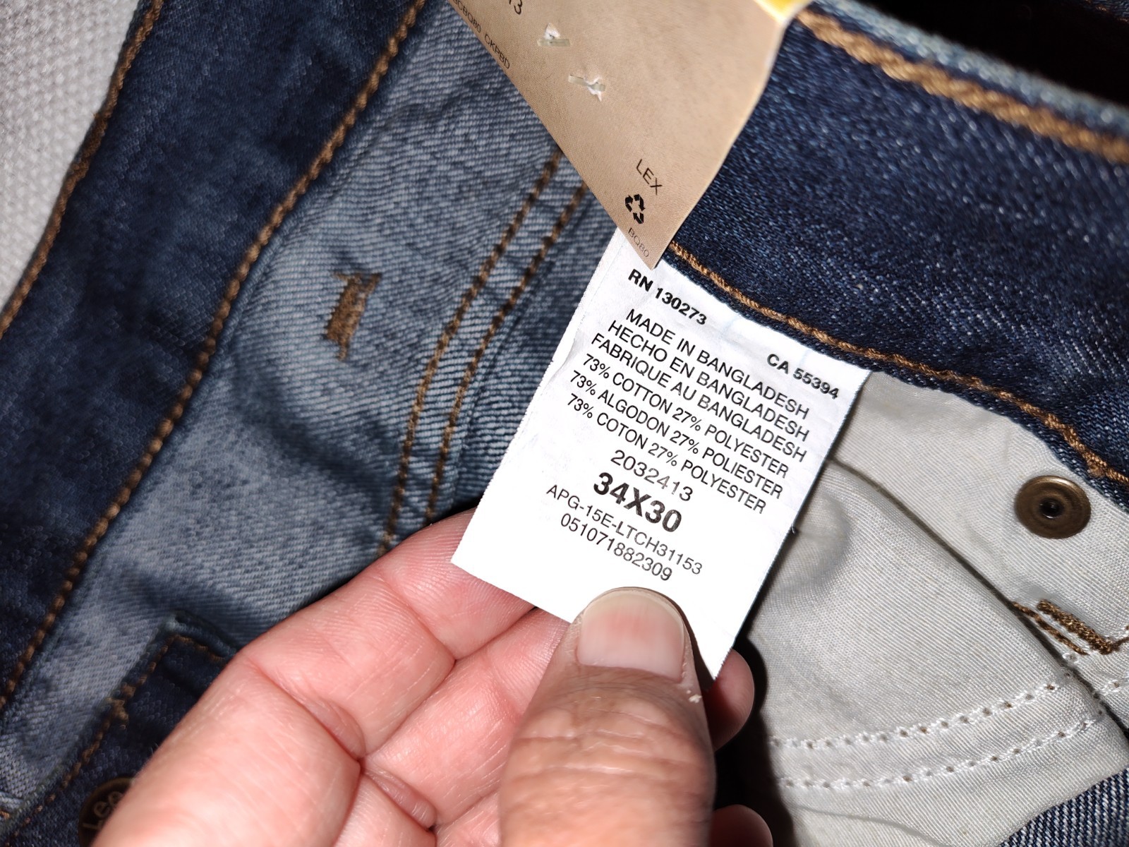 NEW Lee Dungarees L443 Boot Cut Cotton Poly Blend Jeans 34X30 NEW!