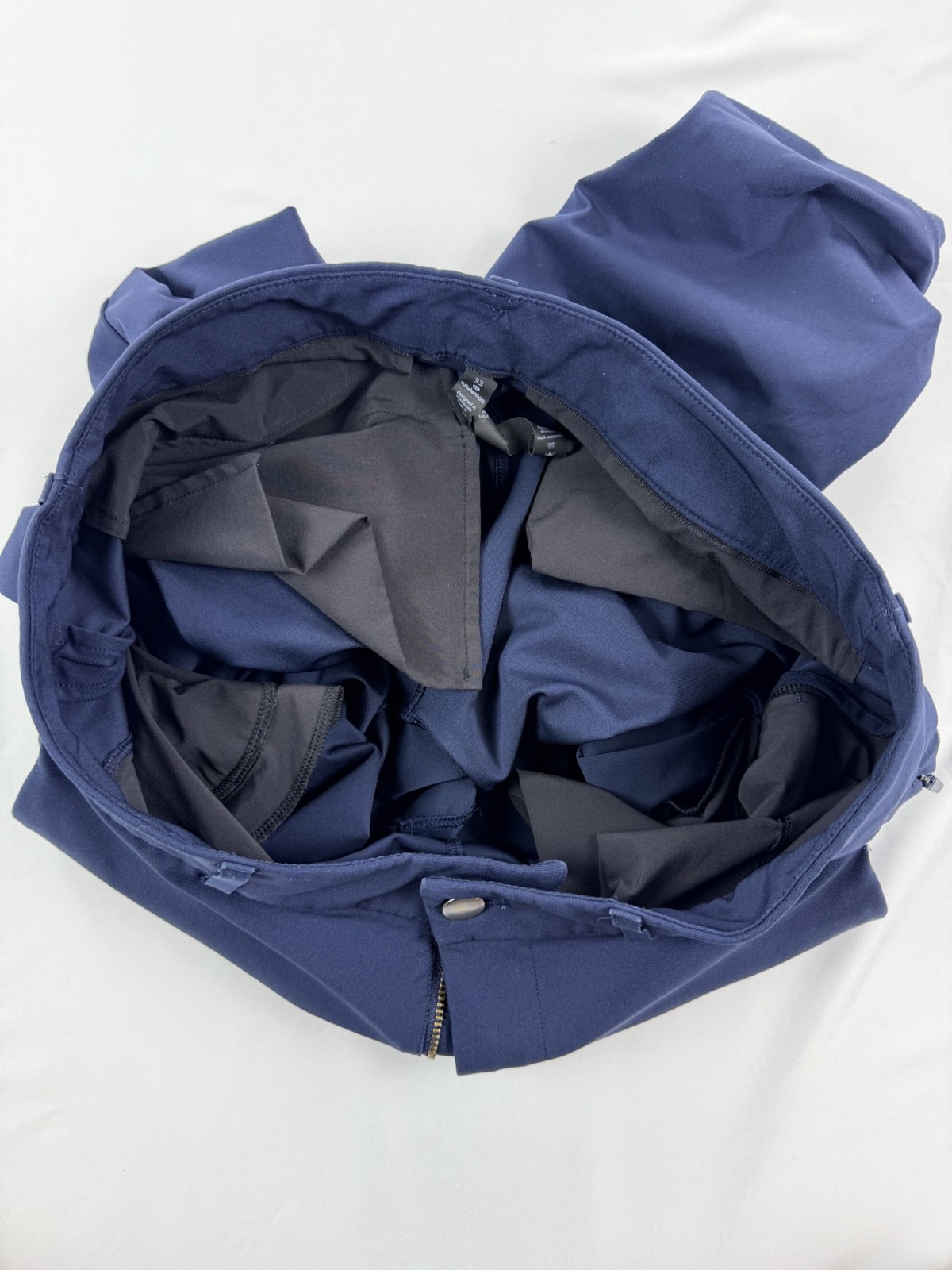 lululemon Commission Pant Slim 33 Navy Warpstreme Mens Pants Hemmed 26