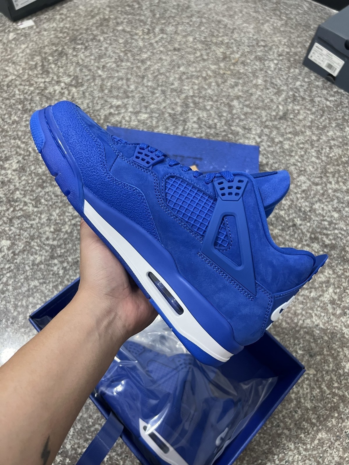AJ 4 Retro OG SP Blue X Nigel Sylvester HF4340-400 Men’s Shoe Sizes 4-13