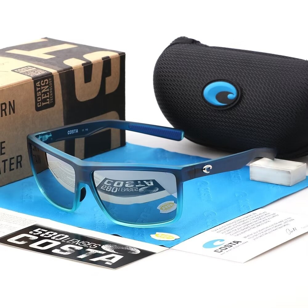 New in box Costa Rinconcito Blue Gradient /Grey Mirror 580p Polarized Sunglasses