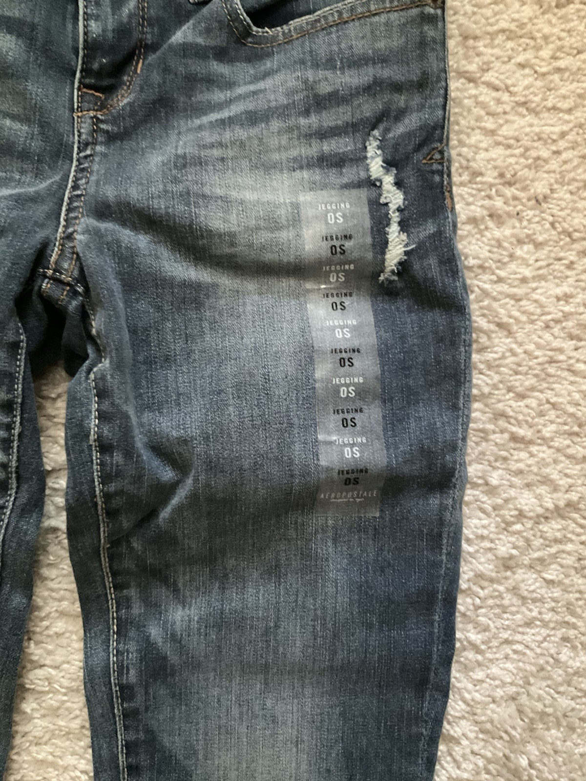Aéropostale Women’s Jegging Jeans Blue Denim Medium Wash Slim Stretch Sz 0