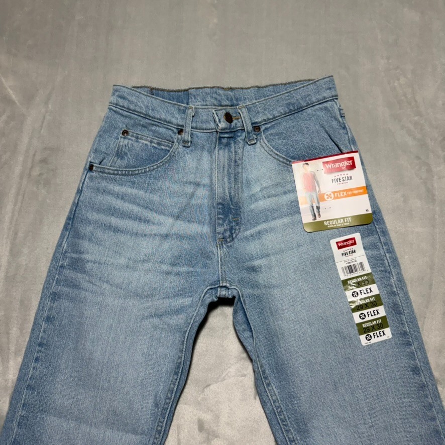 Wrangler Five Star Premium Denim Flex Jeans Regular Fit Mens 29×30 NWT