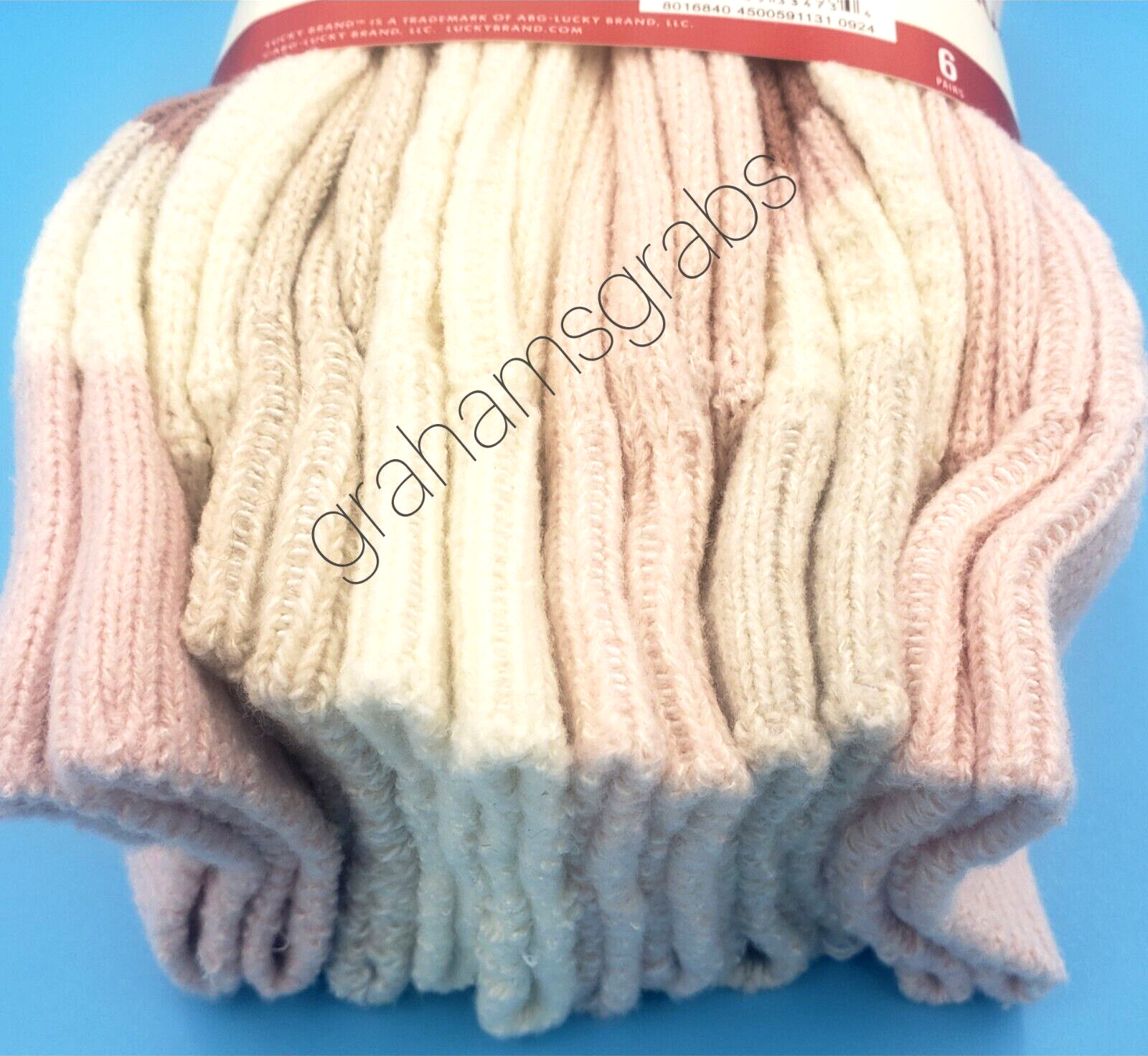 SUPER SOFT WOMENS BOOT CREW SOCKS LUCKY BRAND COZY 6-PACK YOUR CHOICE! SZ 5-10