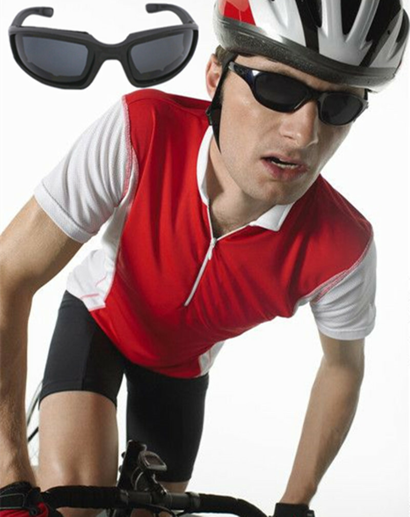 3 Pairs Chopper Padded Foam Wind Resistant Sunglasses Motorcycle Riding Glasses