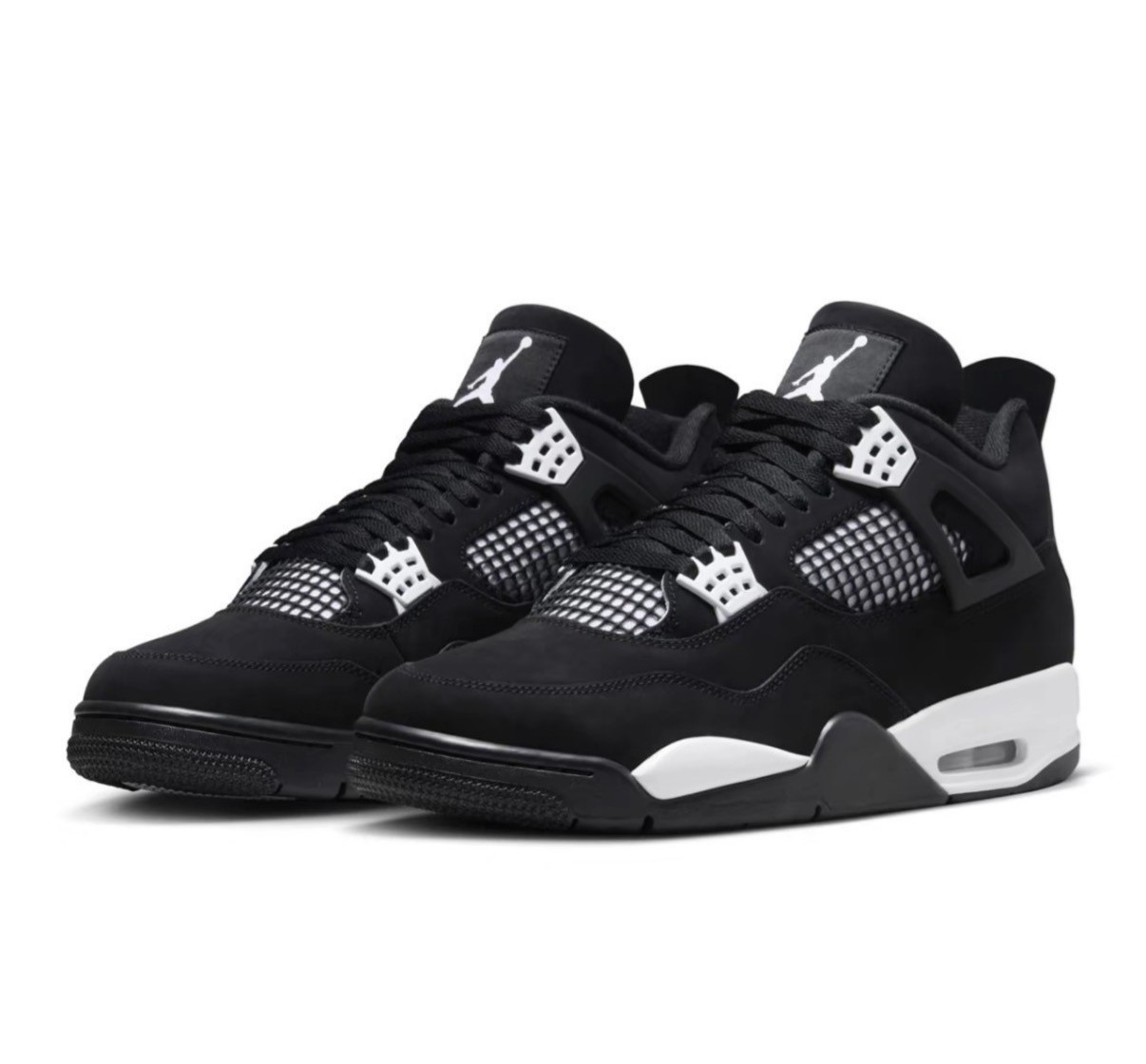 Jordan 4 Retro “White Thunder” Men’s Mid Top Basketball Shoes Size 7-12