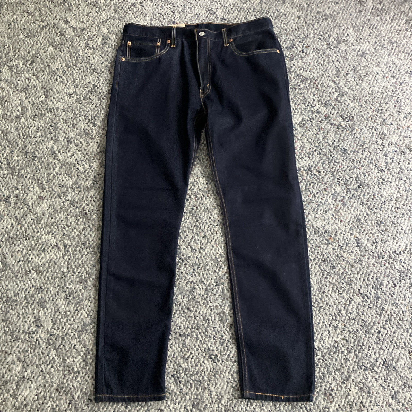 NWT Men’s LEVI’S 512 Slim Taper Eco Ease Dark Blue Jeans Size 36”x32”