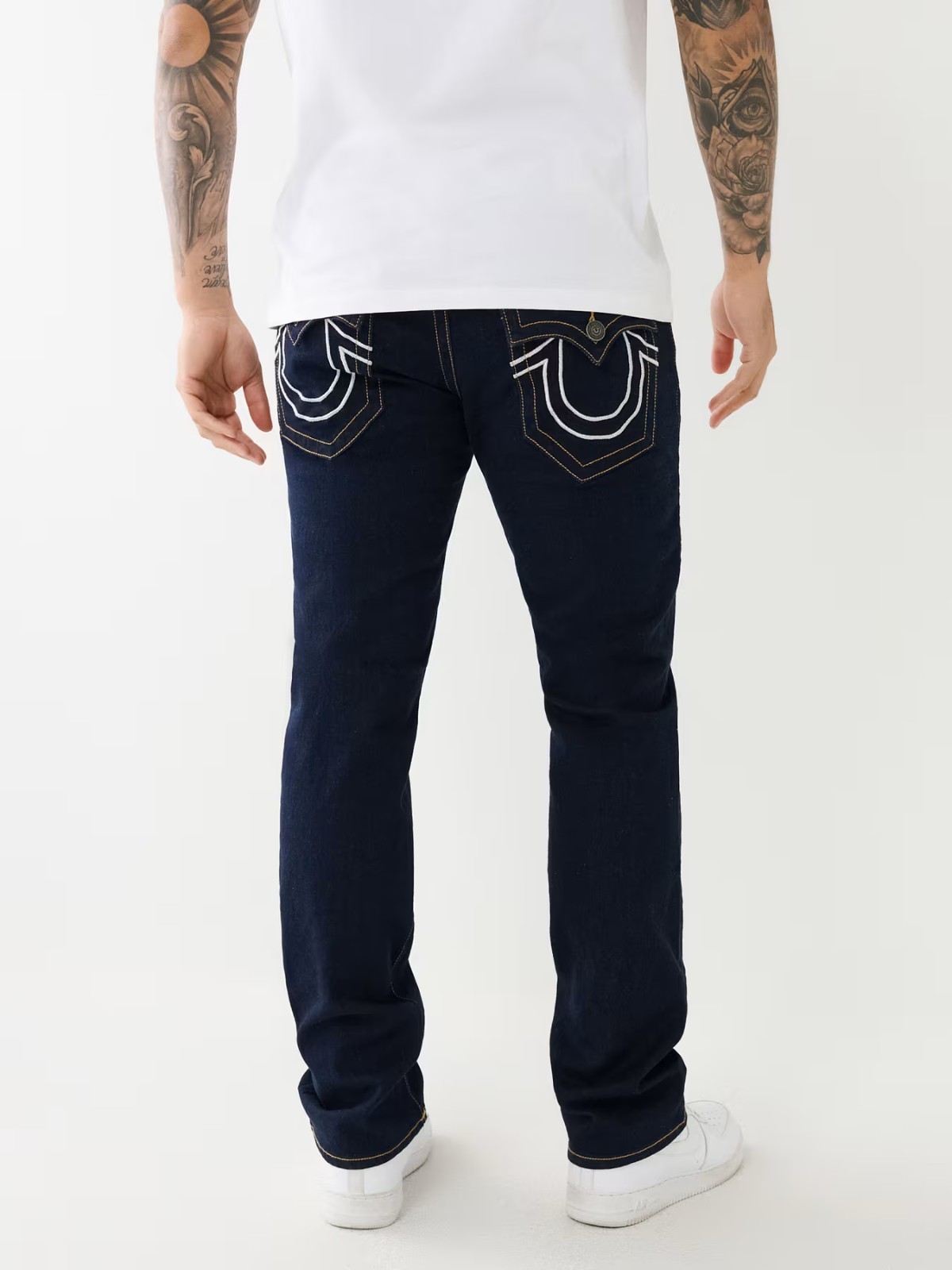 $179 True Religion Mens Ricky Lurex Straight Jean Size 34 – 107523