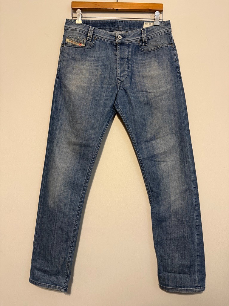 Diesel Jeans Men 30×32 Heeven Straight Denim Y2K 0R8RI 🇮🇹 Made in Italy