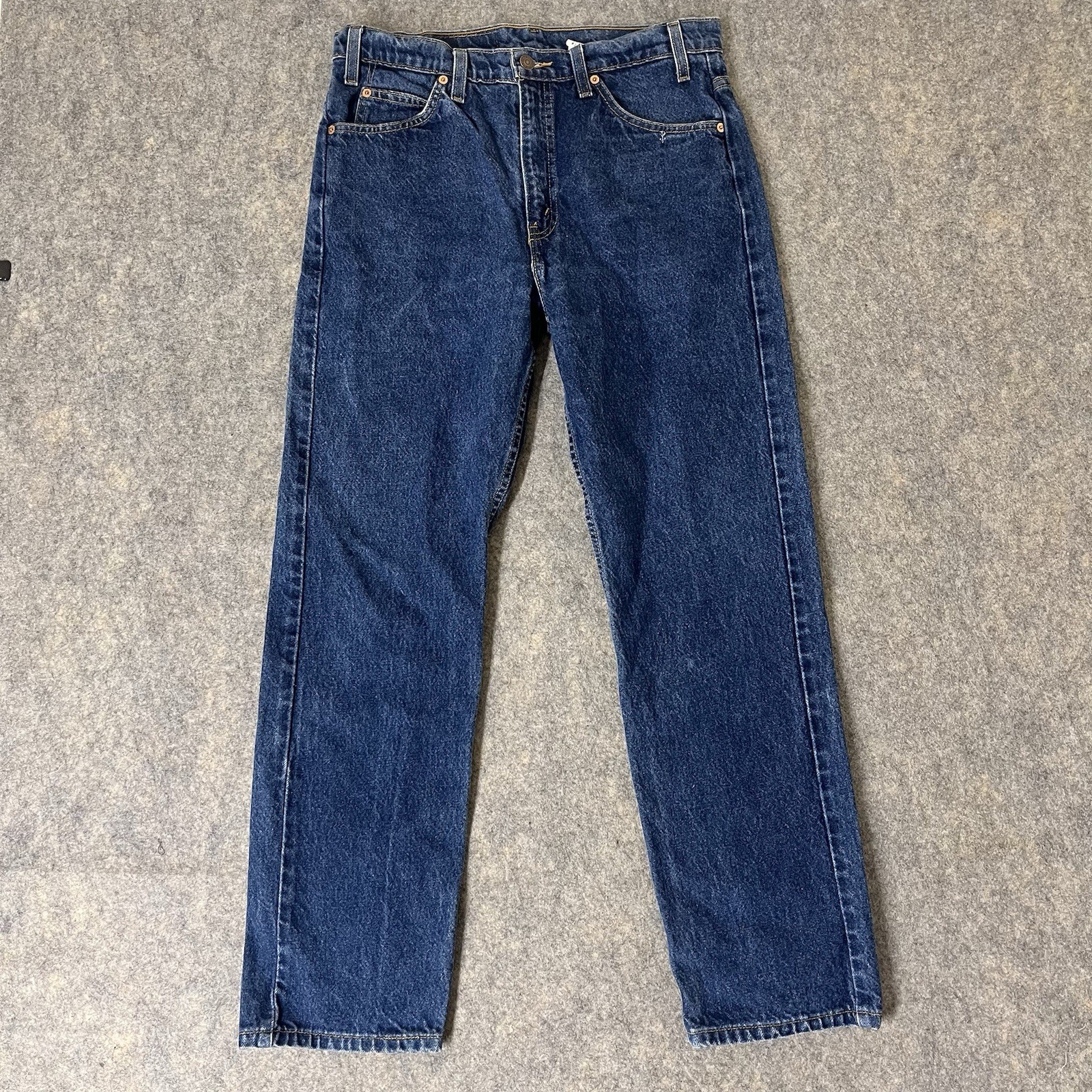 Vintage Levi’s 505 Orange Tab Jeans Men’s 34×30 (Fit 32×29) Dark Wash 90s