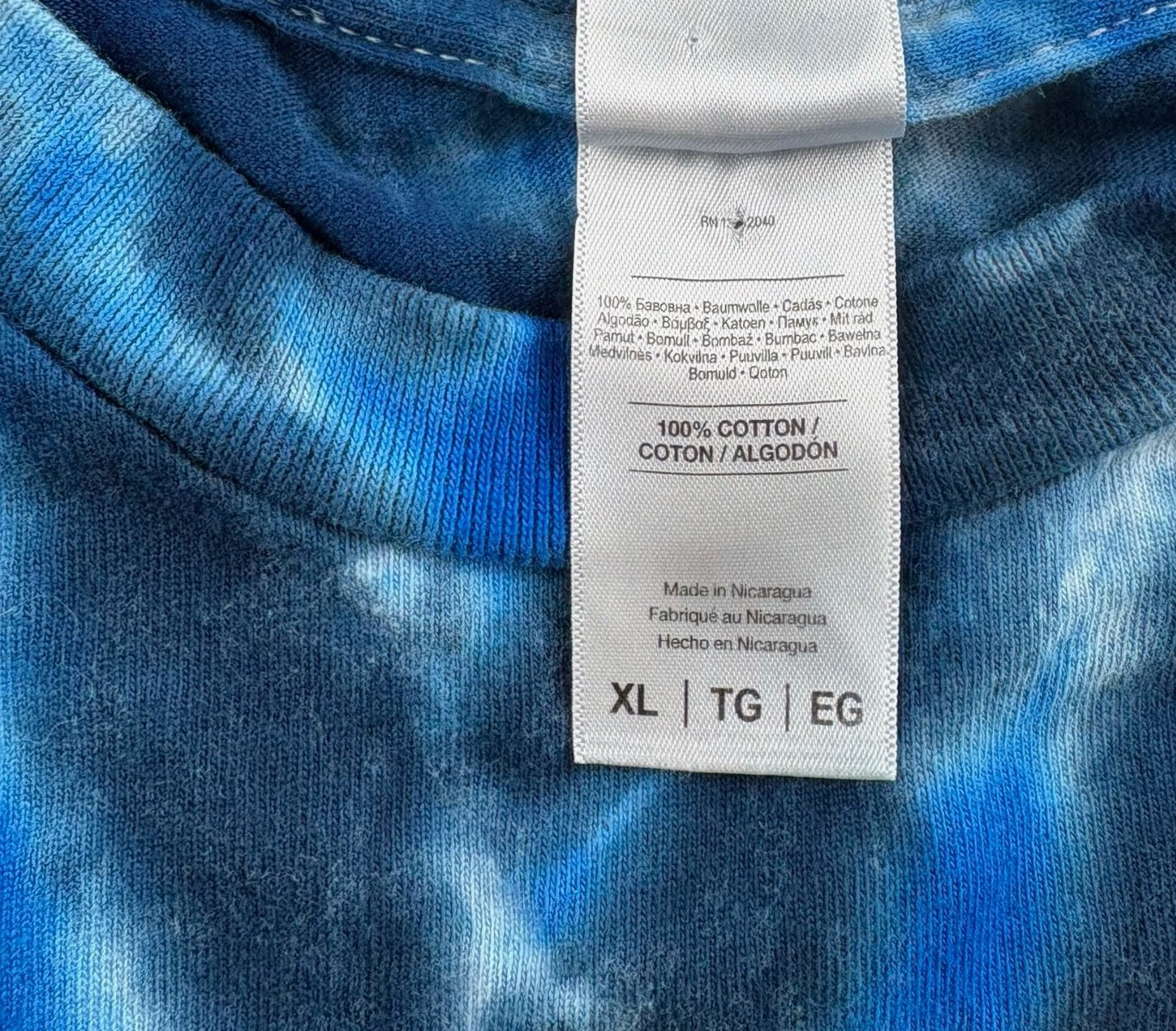 VTG Pratt & Whitney 100% Cotton West Palm Beach Tie-Dye T-Shirt Multicolor • XL