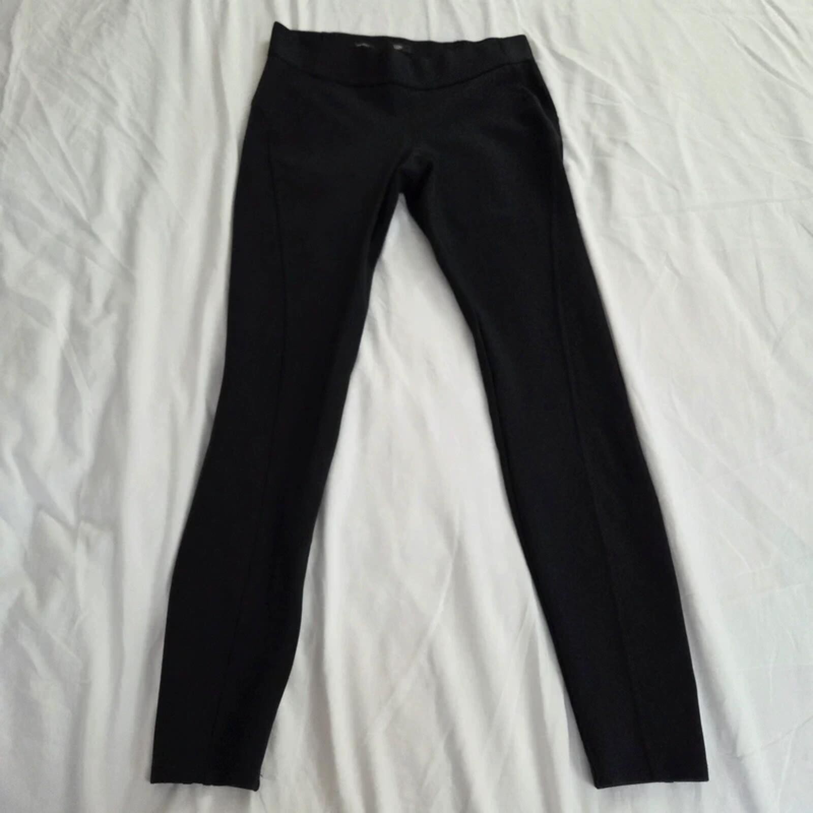 Simply Vera Vera Wang Skinny Pull On Pants Black Medium Long Stretch