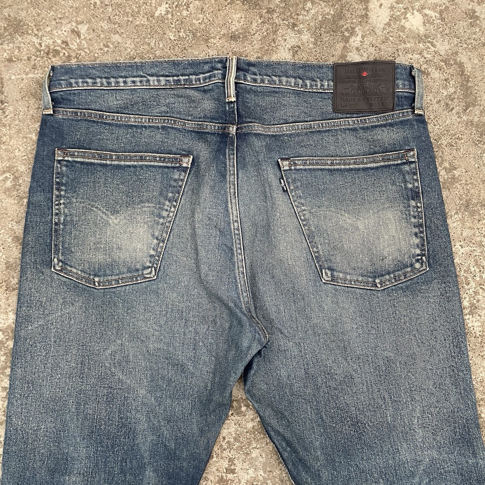 Levi’s 502 Taper Big E Selvedge Denim Japan Made Jeans W38