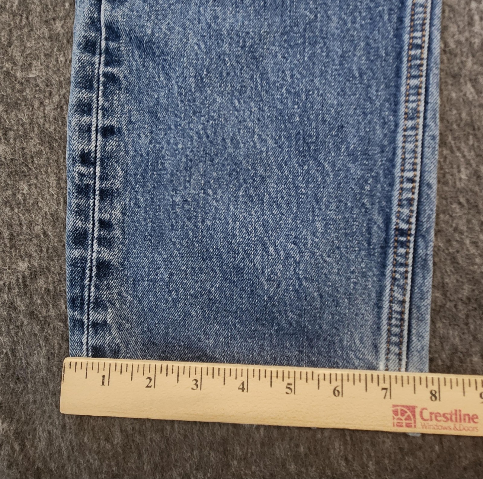 Levi’s 505 Jeans Mens 33×30 Blue Regular Straight Denim Stone Wash Distressed