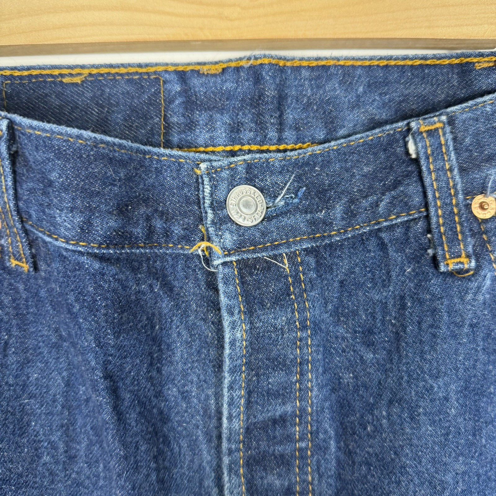 Vintage Levis 501XX Jeans Mens 40×36 Blue Denim USA Made 1991 Red Paper Tag