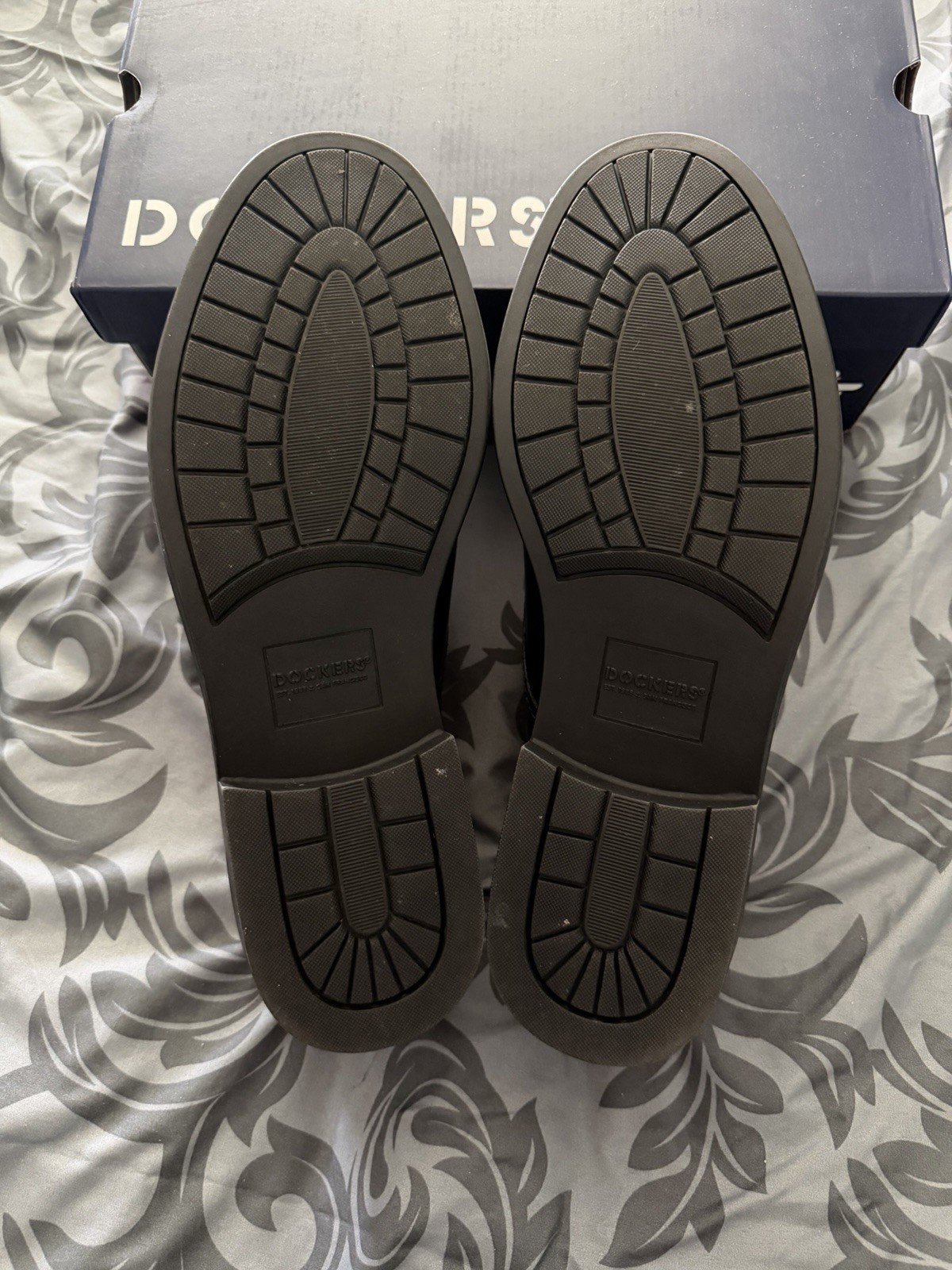 Dockers Gordon Men’s Black Leather Lace-Up Oxford Shoes US 12 W