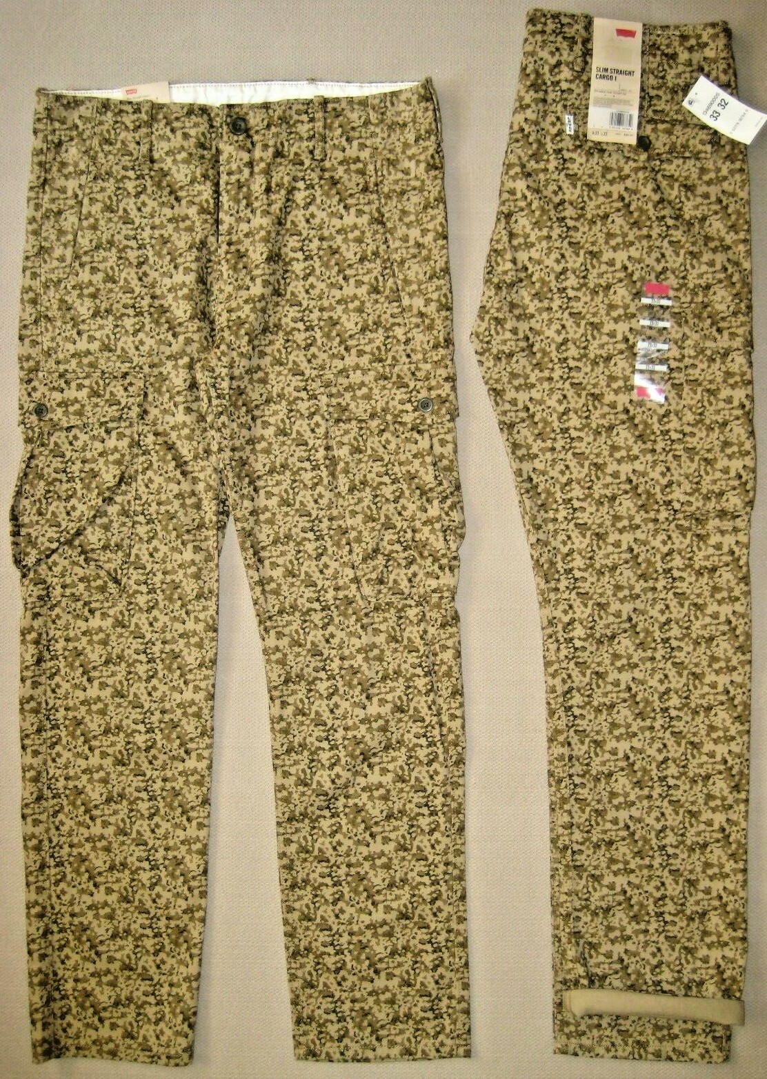 Cargo I. Levi’s Jeans. Slim Straight. W29, 30, 32 L32, 34. NWT. $68. Camouflage