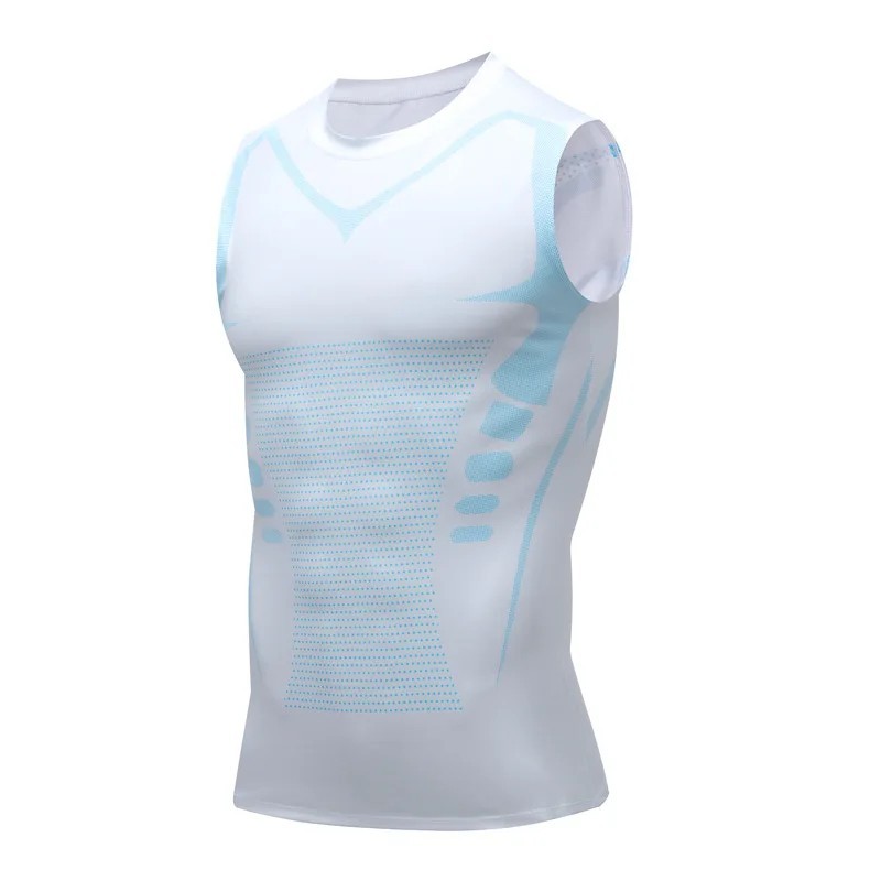 Men Athletic Compression Shirt Workout Shaper Tank Top Sport Gym Vest