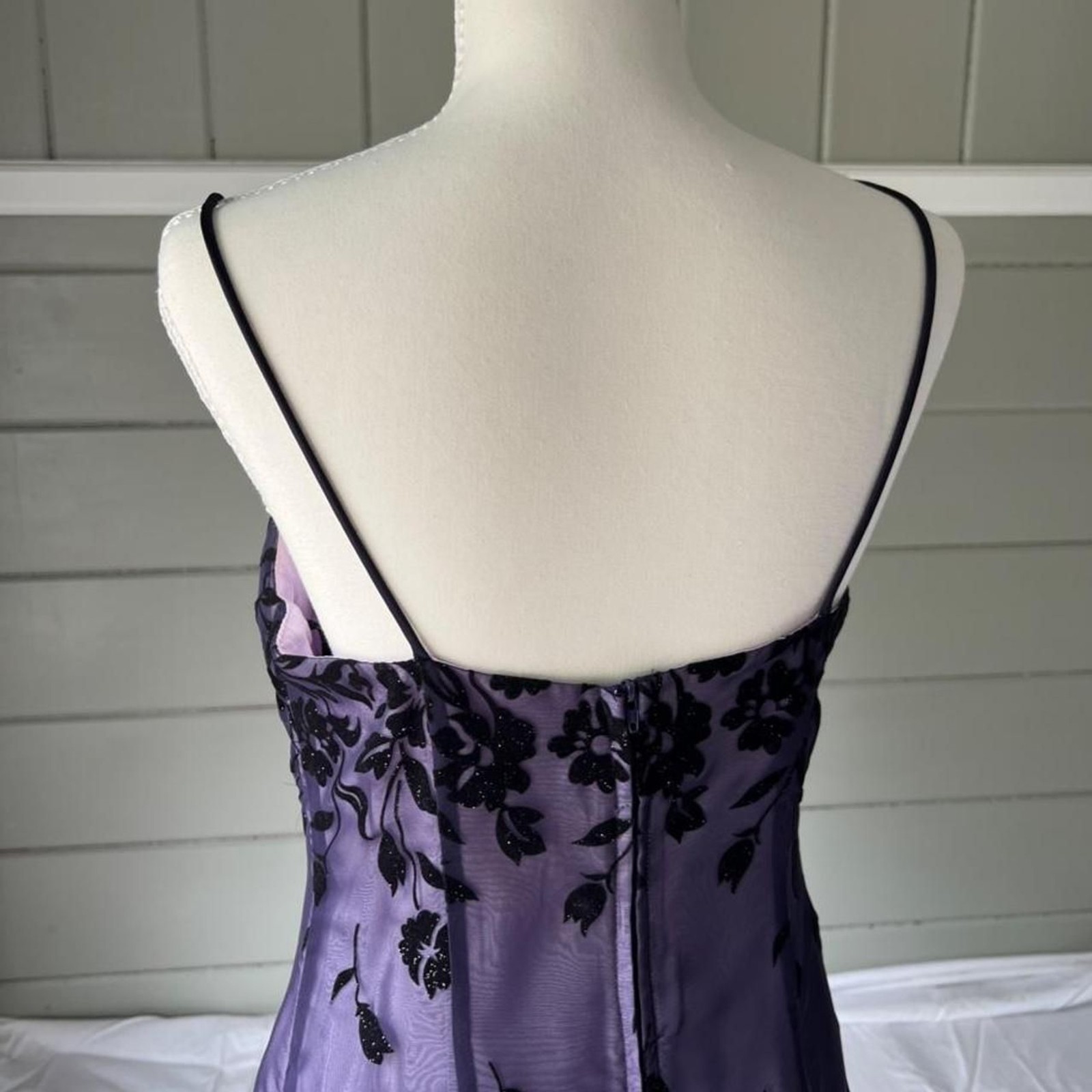 ♡ vintage fairweather velvet floral maxi dress ♡