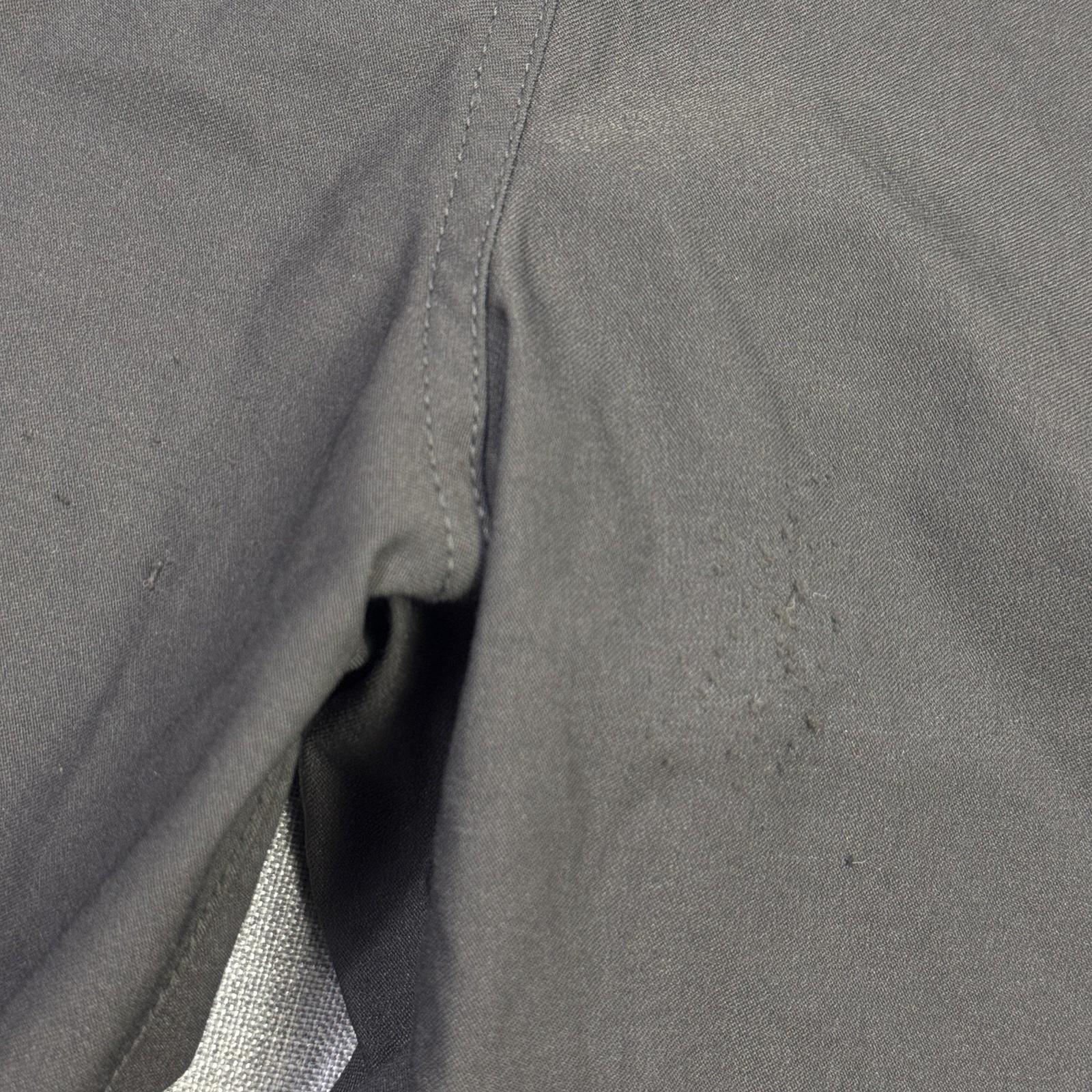 PrAna Chino Shorts Mens 34 Gray Hiking Nylon Polyester Spandex 9″ Inseam