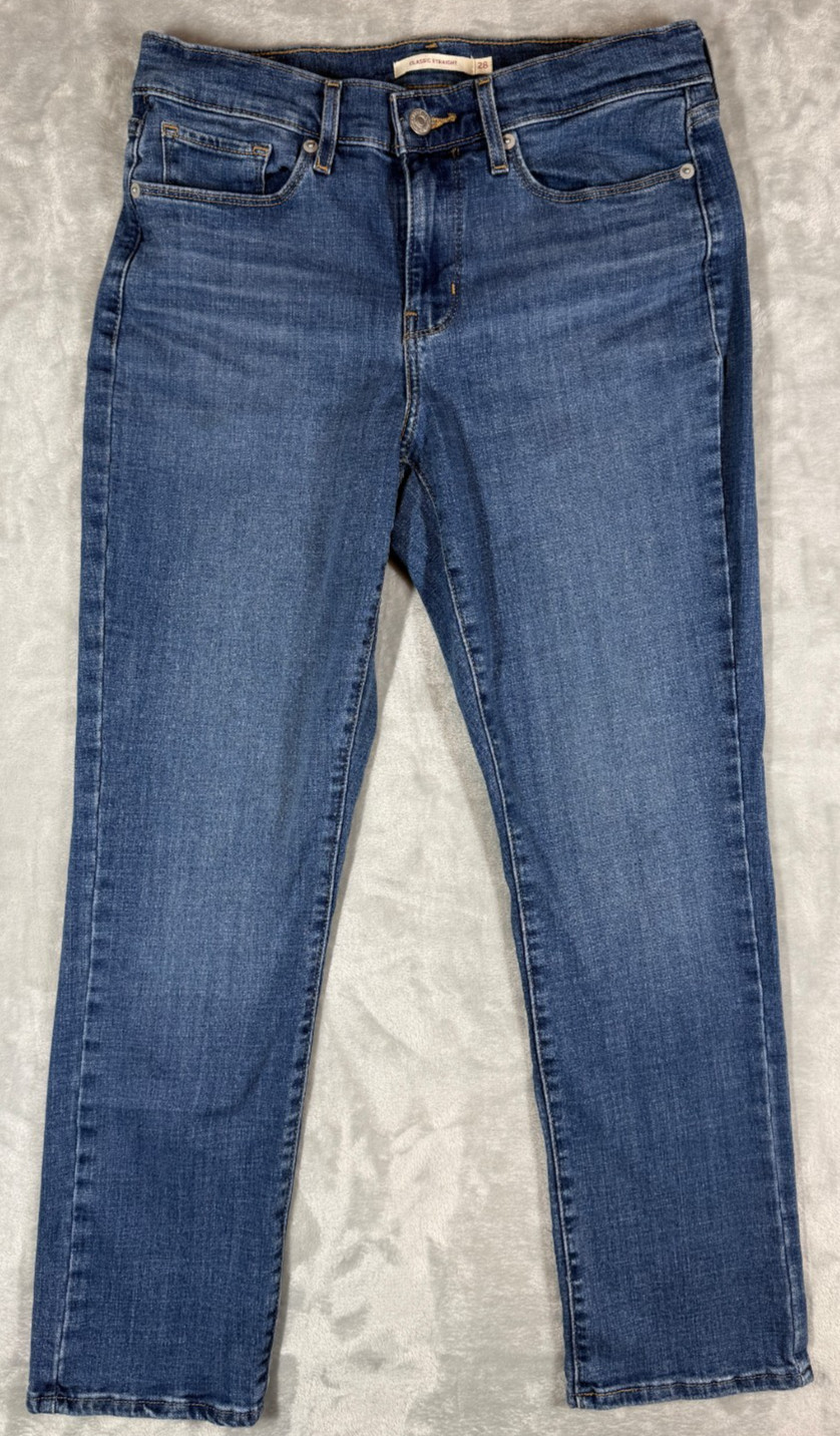 Levi’s Classic Straight Leg Jeans Women’s Size 28 Normcore Capsule Minimalist