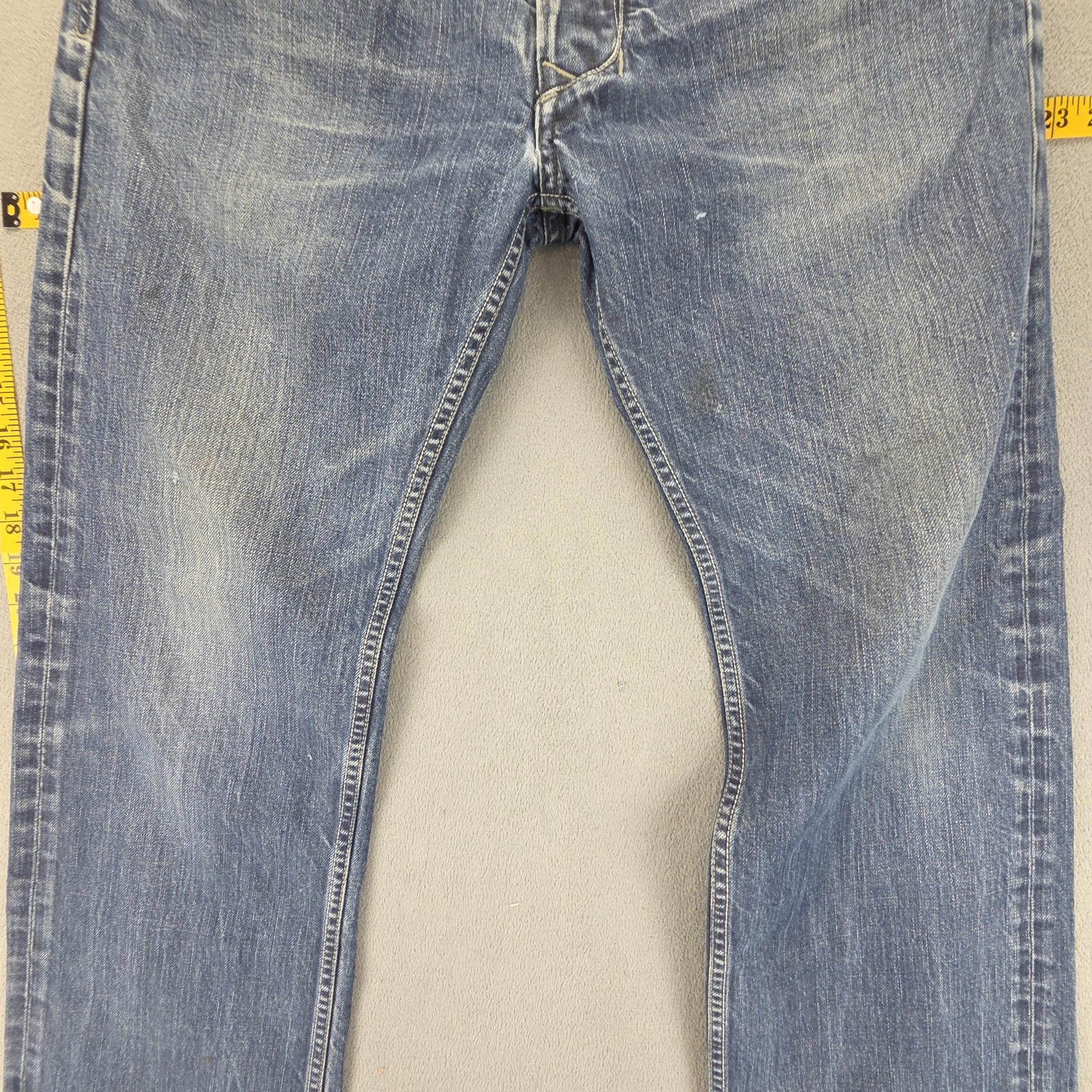 Diesel Jeans Mens 31×32 Blue Larkee Regular Straight Made Italy Button Fly 0088Z
